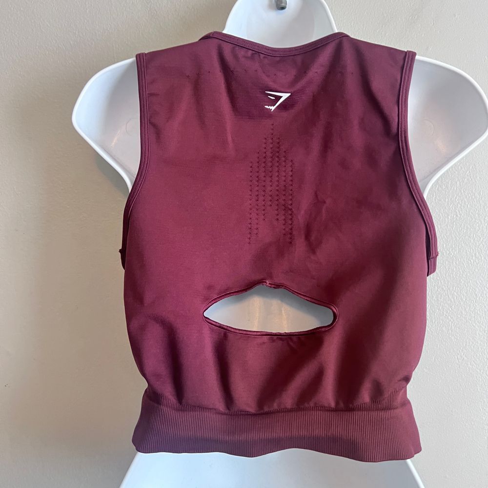 gymshark sweat seamless set (TOP AND‎ LEGGINGS) Plum Pink SIZE L - Picture 4 of 12